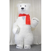 Надувний костюм Білий Ведмідь.  Надувной костюм Белый Медведь